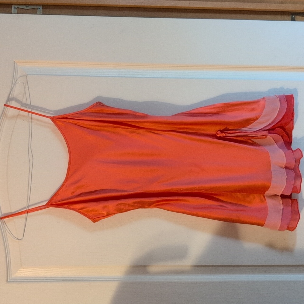 Victoria's Secret Satin Robe & Silk Mermaid Ruffle Slip Dress